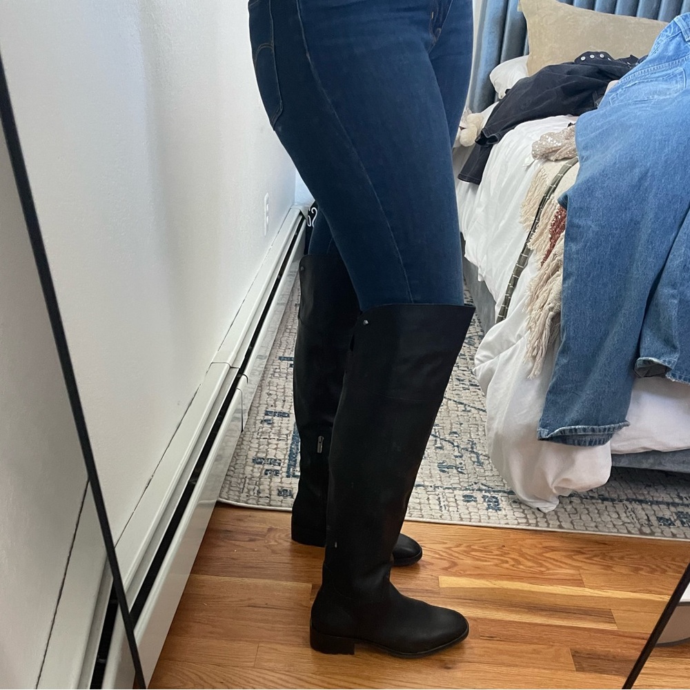 Vince Camuto Black Over the Knee Boots